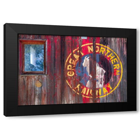 Railroad Detail II Black Modern Wood Framed Art Print with Double Matting by Mahan, Kathy