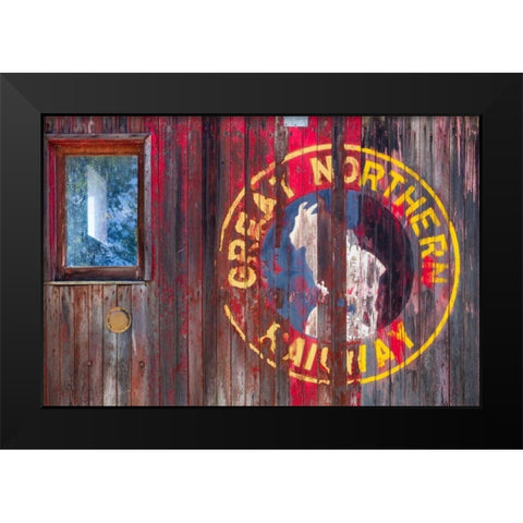 Railroad Detail II Black Modern Wood Framed Art Print by Mahan, Kathy