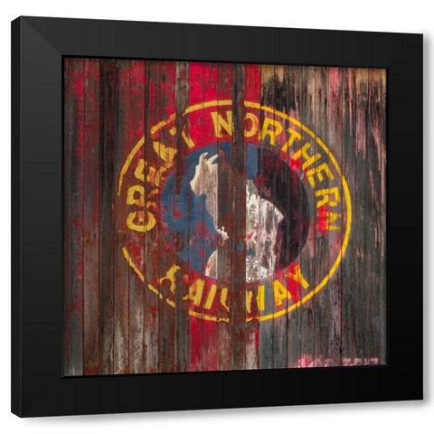 Great Northern Black Modern Wood Framed Art Print with Double Matting by Mahan, Kathy
