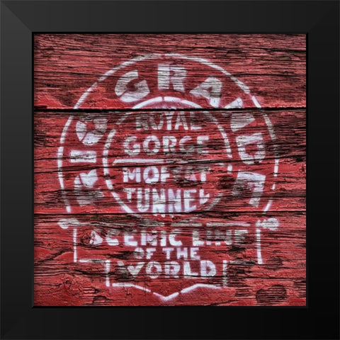 Rio Grande Black Modern Wood Framed Art Print by Mahan, Kathy