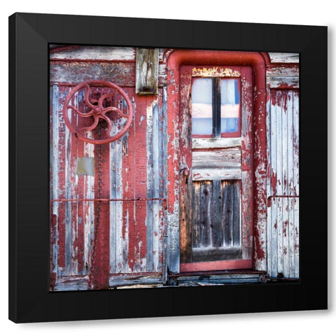 Old Train I Black Modern Wood Framed Art Print with Double Matting by Mahan, Kathy
