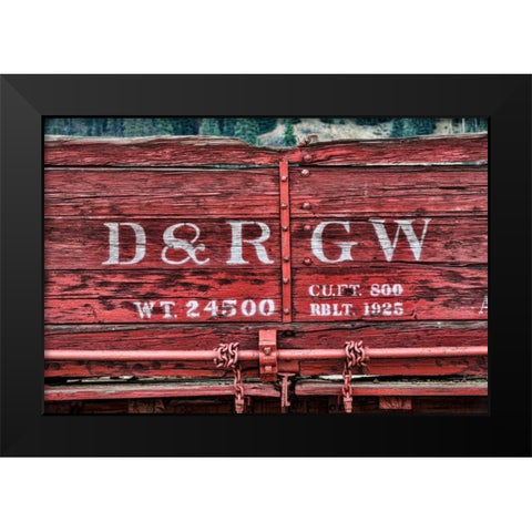 Historic Train I Black Modern Wood Framed Art Print by Mahan, Kathy