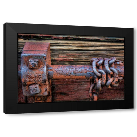 Train Details III Black Modern Wood Framed Art Print with Double Matting by Mahan, Kathy