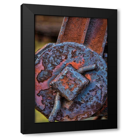Train Details V Black Modern Wood Framed Art Print with Double Matting by Mahan, Kathy