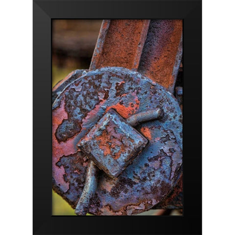 Train Details V Black Modern Wood Framed Art Print by Mahan, Kathy