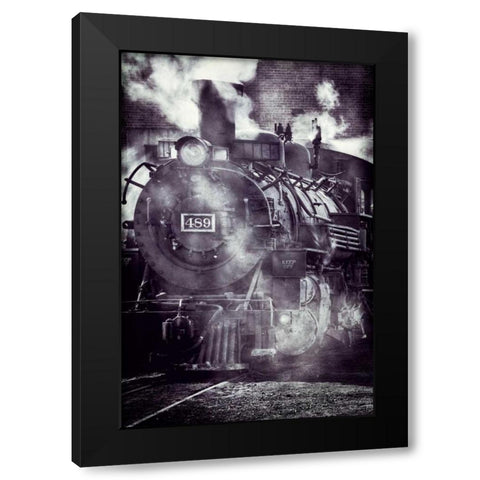 Scenic Railroad II Black Modern Wood Framed Art Print by Mahan, Kathy