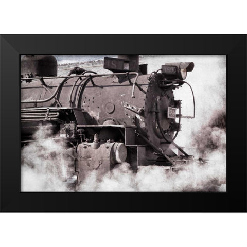 Steam Train II Black Modern Wood Framed Art Print by Mahan, Kathy