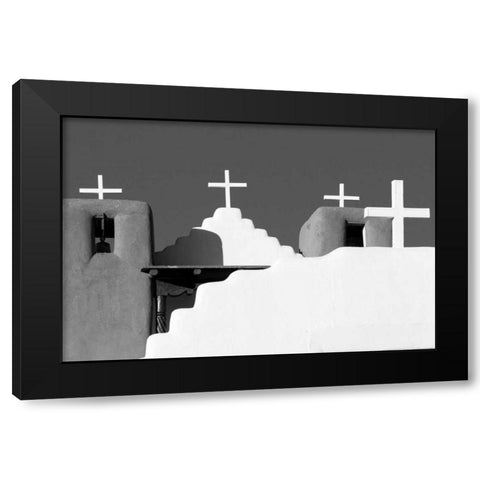 New Mexico Church II Black Modern Wood Framed Art Print by Mahan, Kathy