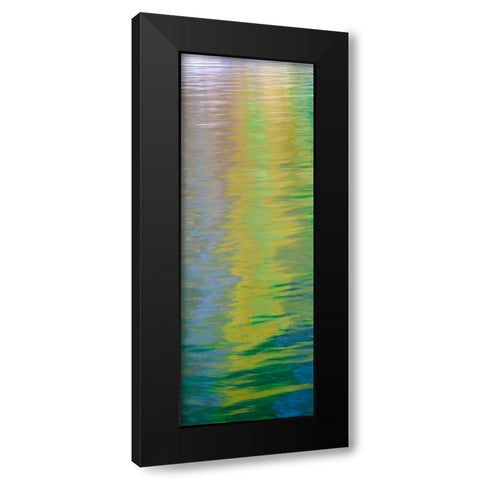 Water Colors I Black Modern Wood Framed Art Print by Mahan, Kathy