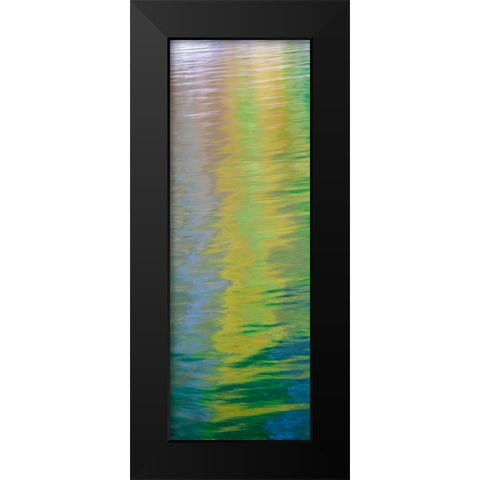 Water Colors I Black Modern Wood Framed Art Print by Mahan, Kathy