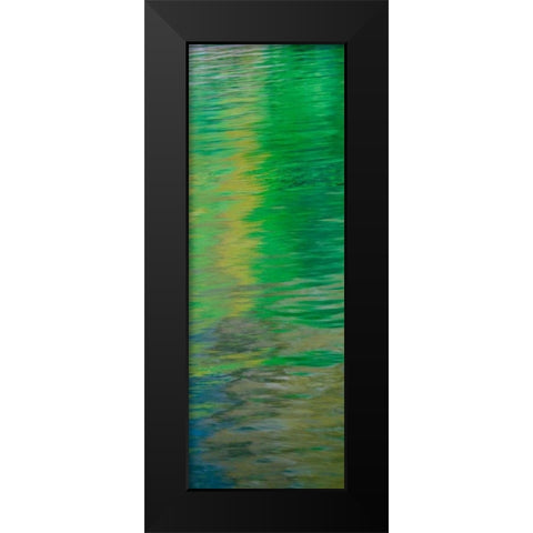 Water Colors II Black Modern Wood Framed Art Print by Mahan, Kathy