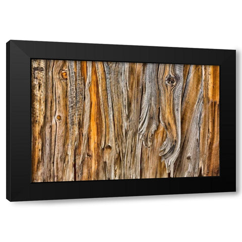 Weathered Wall II Black Modern Wood Framed Art Print by Mahan, Kathy
