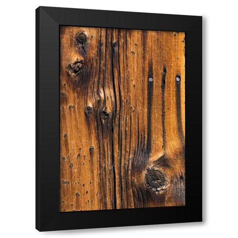 Wood Detail I Black Modern Wood Framed Art Print with Double Matting by Mahan, Kathy