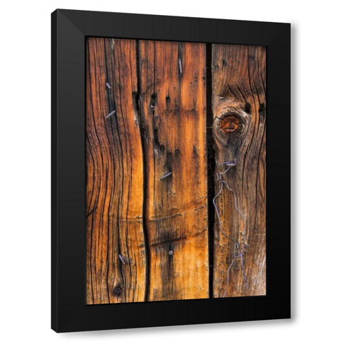 Wood Detail II Black Modern Wood Framed Art Print by Mahan, Kathy