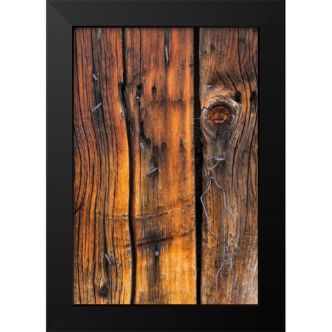 Wood Detail II Black Modern Wood Framed Art Print by Mahan, Kathy
