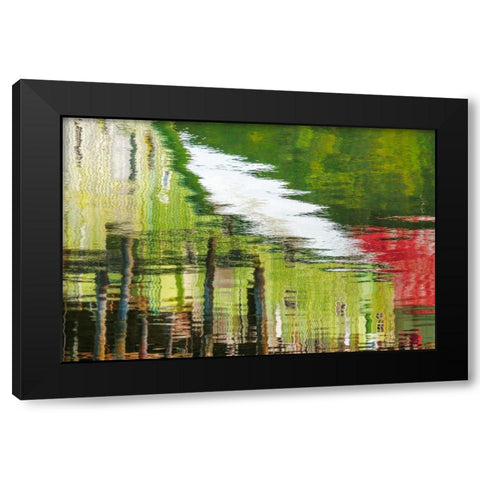 Cannery Reflections I Black Modern Wood Framed Art Print by Mahan, Kathy