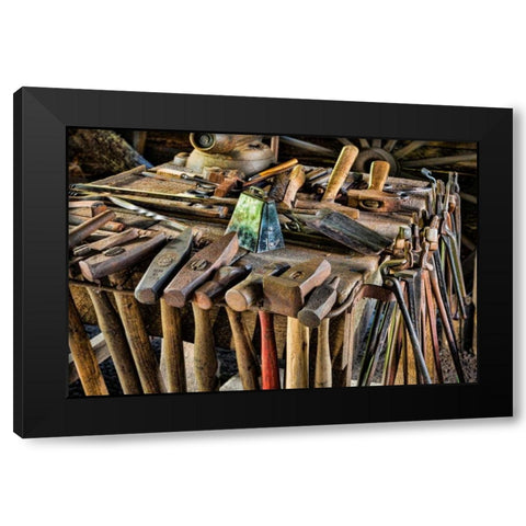 Blacksmith Shop I Black Modern Wood Framed Art Print by Mahan, Kathy