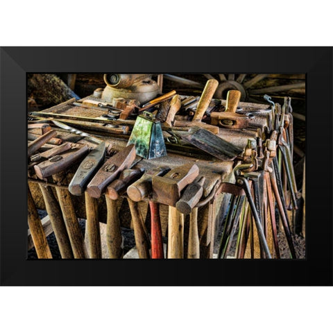 Blacksmith Shop I Black Modern Wood Framed Art Print by Mahan, Kathy