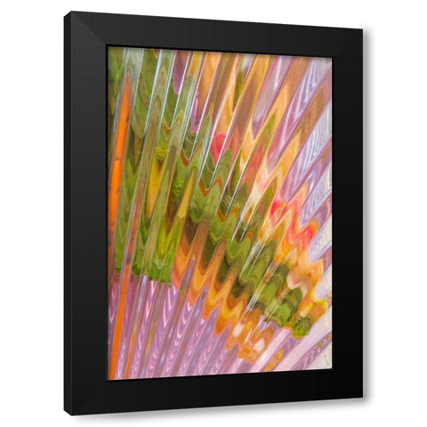 Glass Patterns I Black Modern Wood Framed Art Print by Mahan, Kathy