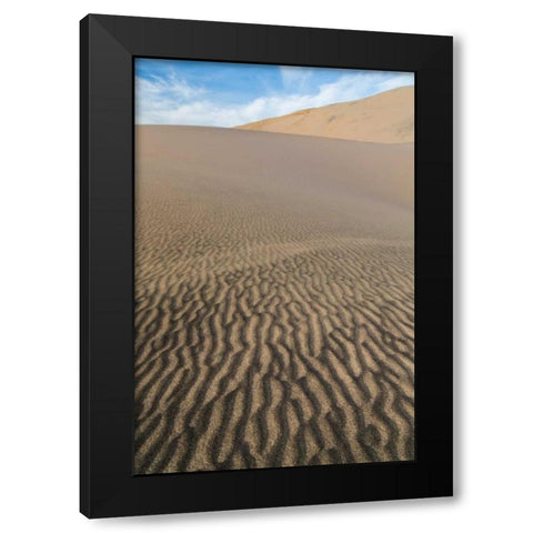 Kelso Dunes I Black Modern Wood Framed Art Print with Double Matting by Mahan, Kathy