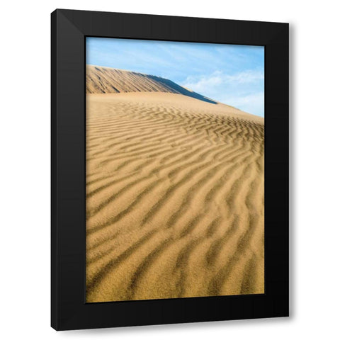 Kelso Dunes II Black Modern Wood Framed Art Print with Double Matting by Mahan, Kathy