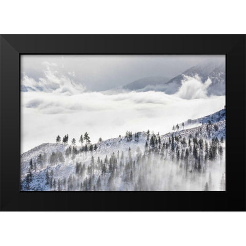 Daggett Pass II Black Modern Wood Framed Art Print by Mahan, Kathy