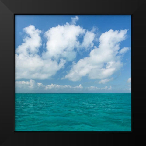 Tropical Seascape I Black Modern Wood Framed Art Print by Mahan, Kathy