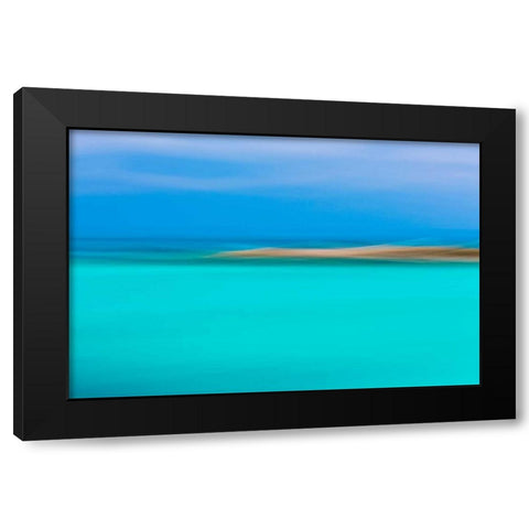 Tropical Abstract I Black Modern Wood Framed Art Print by Mahan, Kathy