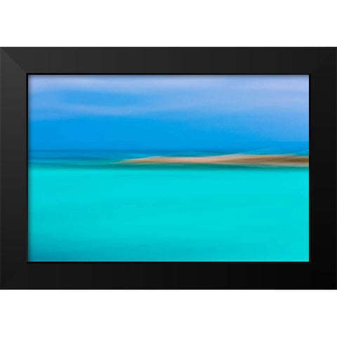 Tropical Abstract I Black Modern Wood Framed Art Print by Mahan, Kathy