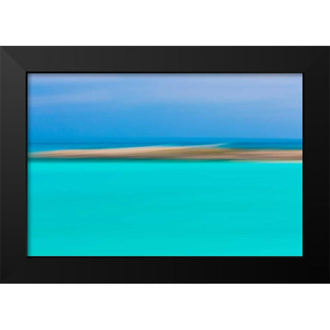 Tropical Abstract II Black Modern Wood Framed Art Print by Mahan, Kathy