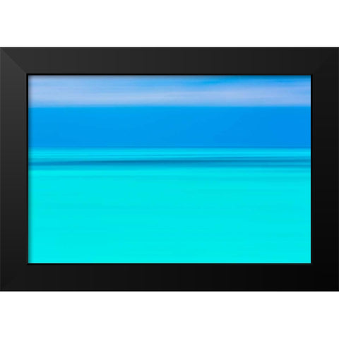 Tropical Abstract III Black Modern Wood Framed Art Print by Mahan, Kathy