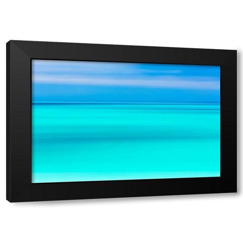 Tropical Abstract V Black Modern Wood Framed Art Print with Double Matting by Mahan, Kathy