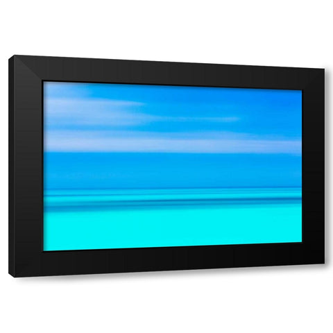 Tropical Abstract VI Black Modern Wood Framed Art Print with Double Matting by Mahan, Kathy