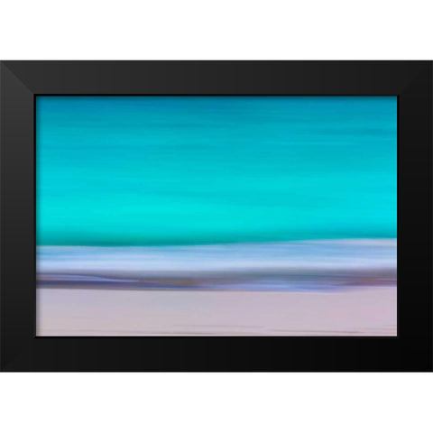 Tropical Abstract VII Black Modern Wood Framed Art Print by Mahan, Kathy