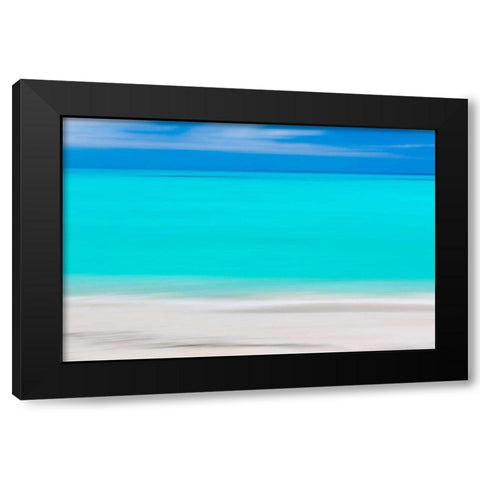 Tropical Abstract VIII Black Modern Wood Framed Art Print by Mahan, Kathy