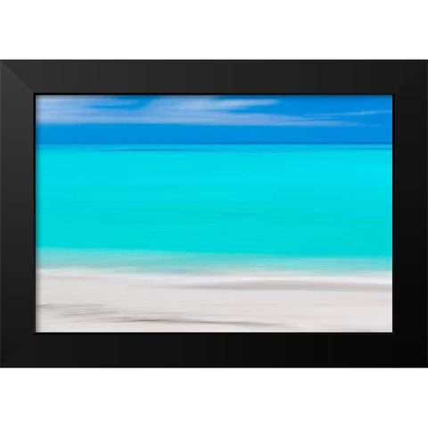 Tropical Abstract VIII Black Modern Wood Framed Art Print by Mahan, Kathy