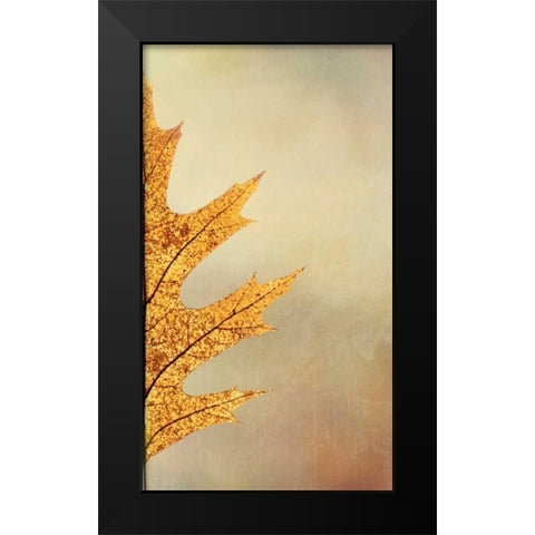 Oak Leaf II Black Modern Wood Framed Art Print by Mahan, Kathy