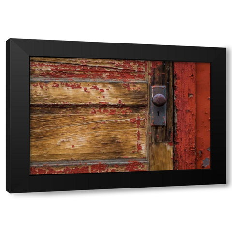 Weathered Door I Black Modern Wood Framed Art Print by Mahan, Kathy