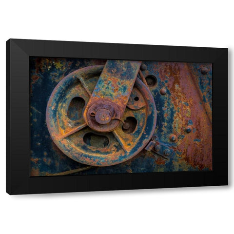 Historic Railroad IV Black Modern Wood Framed Art Print by Mahan, Kathy
