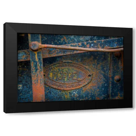 Historic Railroad V Black Modern Wood Framed Art Print with Double Matting by Mahan, Kathy