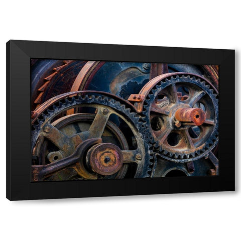 Mining Equipment I Black Modern Wood Framed Art Print with Double Matting by Mahan, Kathy