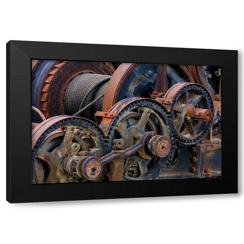 Mining Equipment II Black Modern Wood Framed Art Print with Double Matting by Mahan, Kathy