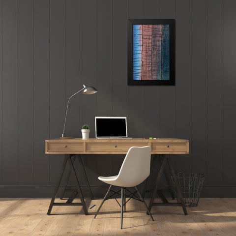 Weathered Black Modern Wood Framed Art Print by Mahan, Kathy