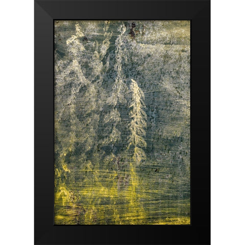 Paint on an Oil Drum I Black Modern Wood Framed Art Print by Mahan, Kathy