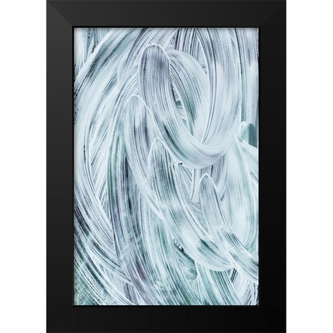 Soapy Swirls I Black Modern Wood Framed Art Print by Mahan, Kathy