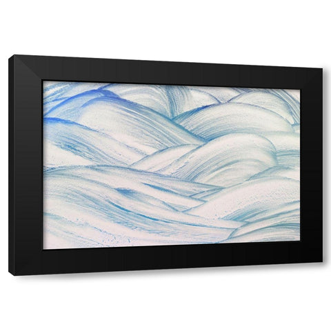 Turbulent Waters I Black Modern Wood Framed Art Print with Double Matting by Mahan, Kathy
