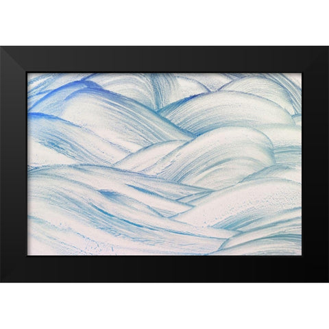 Turbulent Waters I Black Modern Wood Framed Art Print by Mahan, Kathy