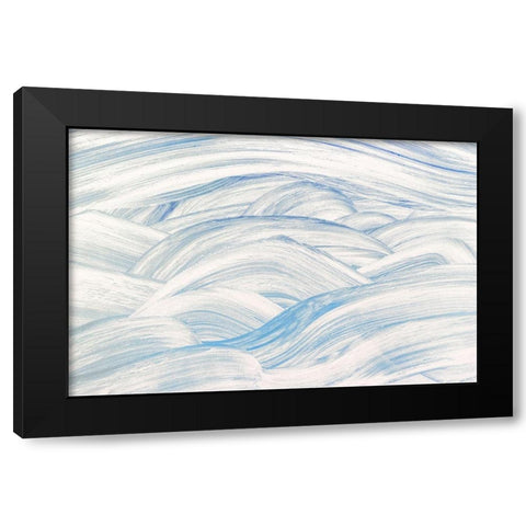 Turbulent Waters II Black Modern Wood Framed Art Print by Mahan, Kathy