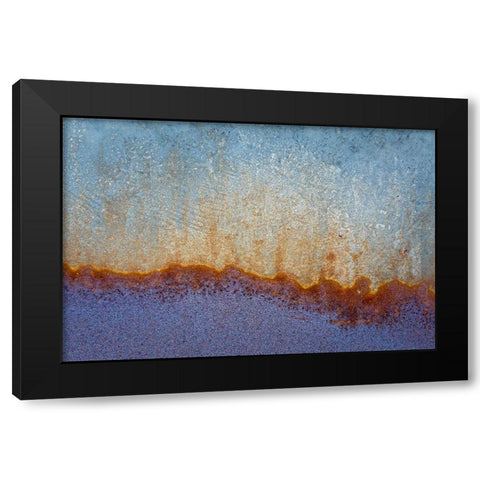 Metal Patterns I Black Modern Wood Framed Art Print by Mahan, Kathy