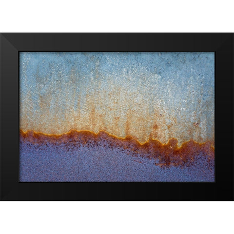 Metal Patterns I Black Modern Wood Framed Art Print by Mahan, Kathy